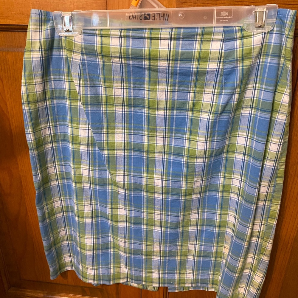A. Byer Blue Knee-Length Pencil Skirt